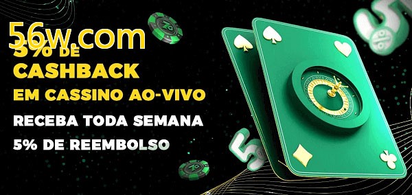 Promoções do cassino ao Vivo 56w.com